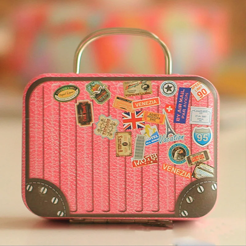 1Pcs Vintage Suitcase Shape Tin Box for Wedding Candy/Chocolate Storage, Christmas Gift Jewelry Tea Organizer 7.5x5.5x3.5cm
1Pcs Vintage Suitcase Shape Tin Box for Wedding Candy/Chocolate Storage, Christmas Gift Jewelry Tea Organizer 7.5x5.5x3.5cm