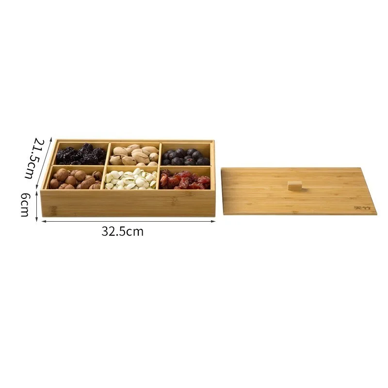 Chinese Snack Candy Storage Tray Creative Wood Partition Dried Fruit Food Storage Box Holder Home Nut Fruit Melon Organizer Case
Chinese Snack Candy Storage Tray Creative Wood Partition Dried Fruit Food Storage Box Holder Home Nut Fruit Melon Organizer Case