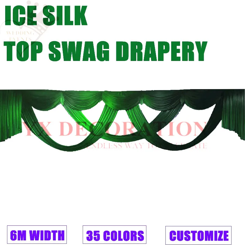 6M Long Swag Drapery Fit For Wedding Backdrop Curtain \ Stage Background Decoration
6M Long Swag Drapery Fit For Wedding Backdrop Curtain \ Stage Background Decoration