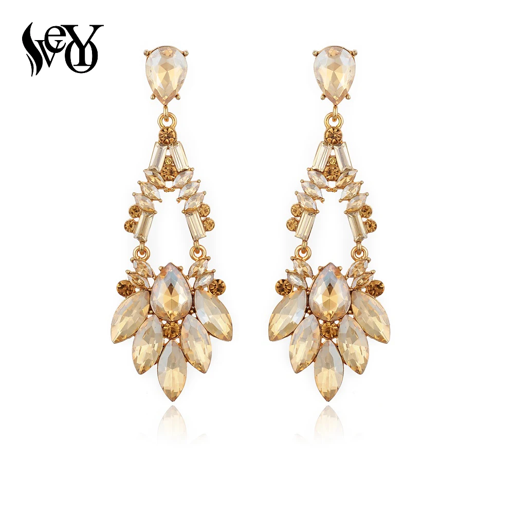 VEYO Luxury Crystal Wedding Drop Earrings For Woman Gorgeous Long Bridal Party Earrings Fashion Jewelry Wholesale
VEYO Luxury Crystal Wedding Drop Earrings For Woman Gorgeous Long Bridal Party Earrings Fashion Jewelry Wholesale
