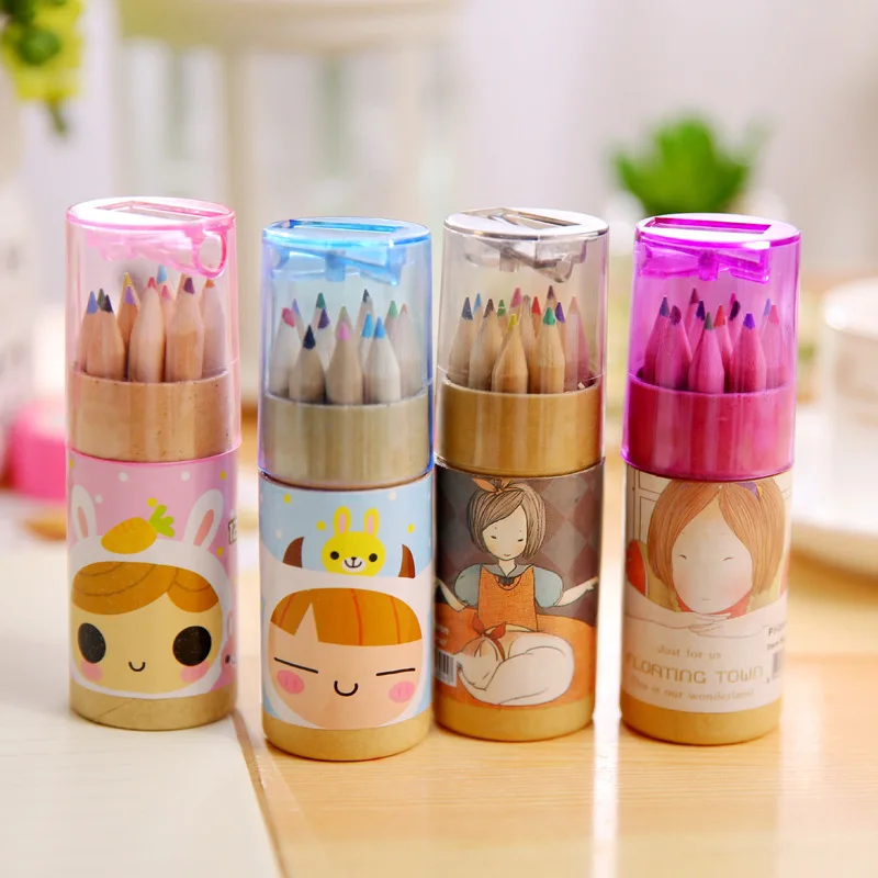12Pcs/box mini crayons pencils creative stationery cute pencils for school girl boy Colored pencils supplies
12Pcs/box mini crayons pencils creative stationery cute pencils for school girl boy Colored pencils supplies