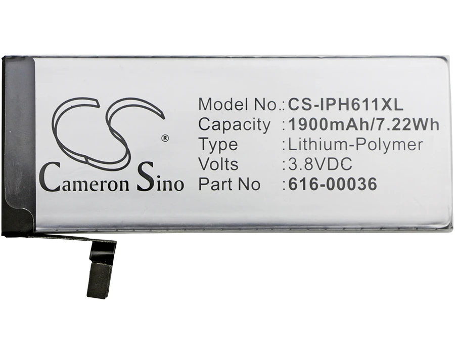 Высококачественный аккумулятор Cameron Sino 1900 мАч 616 00036 для Apple A1633 A1688 A1691 A1700 iPhone 6s|1900mah