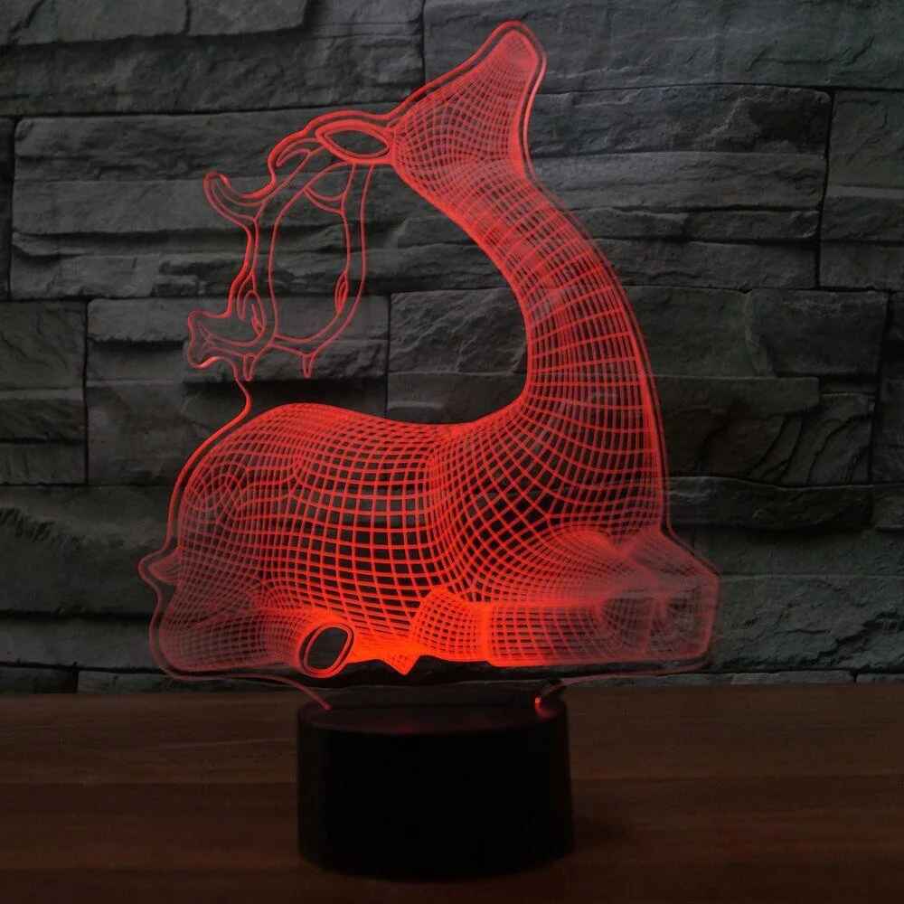 Lovely Sika Deer 3D Light LED Colorful Change USB Desk Table Lamp Sitting Room 3D Night Light Touch Control Air Plane Lamp
Lovely Sika Deer 3D Light LED Colorful Change USB Desk Table Lamp Sitting Room 3D Night Light Touch Control Air Plane Lamp