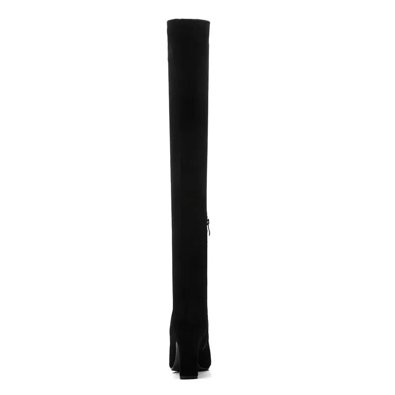 TXCNMB 2020 Boots Women Over The Knee Boots for Women Winter Suede Leather High Heel Shoes Woman Pointed Toe Black
TXCNMB 2020 Boots Women Over The Knee Boots for Women Winter Suede Leather High Heel Shoes Woman Pointed Toe Black