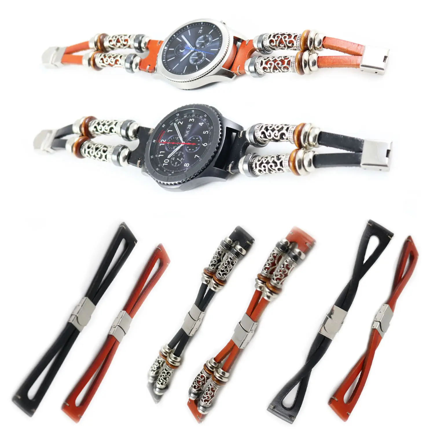 Retro Genuine Leather Bracelet for Samsung Gear S3 Frontier Band Belt 22mm Replacement Wristband for Samsung Gear S3 Classic
Retro Genuine Leather Bracelet for Samsung Gear S3 Frontier Band Belt 22mm Replacement Wristband for Samsung Gear S3 Classic
