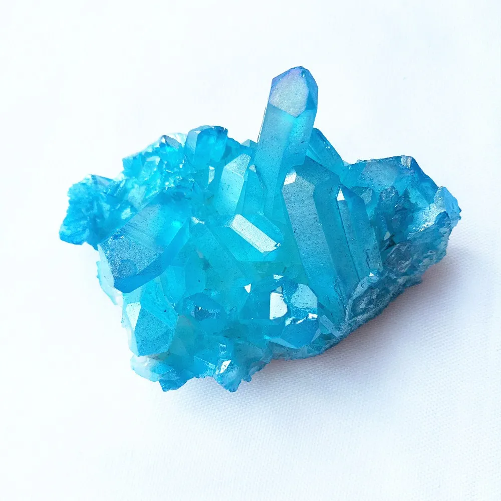 85grams Titanium coating quartz cluster natural quartz crystal blue angel aura cluster specimens healing
85grams Titanium coating quartz cluster natural quartz crystal blue angel aura cluster specimens healing