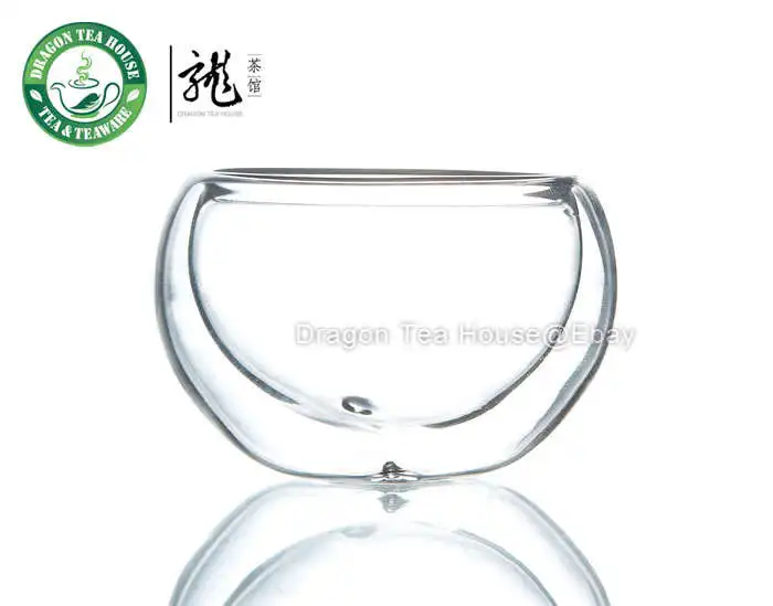 5 Pcs Double-wall Clear Glass Teacup 50ml 1.7 fl oz FH-305B | Дом и сад