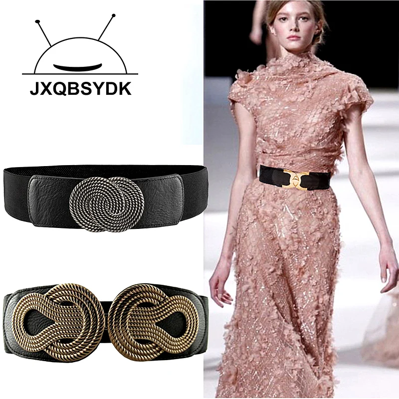 JXQBSYDK Luxury Brand Belts for Women European and American Style Female Belts 6cm Wide Elastic Corset Belts 2019
JXQBSYDK Luxury Brand Belts for Women European and American Style Female Belts 6cm Wide Elastic Corset Belts 2019