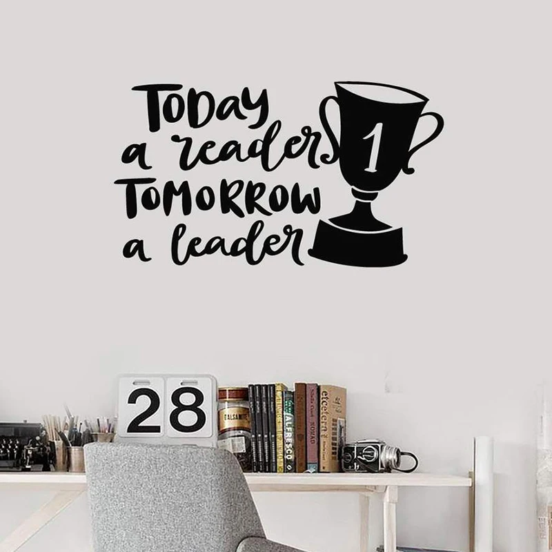 Vinyl Wall Decal Leader Quote Leadership Reading Lettering Inspirational Art Stickers Mural Removable Art Classroom Decor L998
Vinyl Wall Decal Leader Quote Leadership Reading Lettering Inspirational Art Stickers Mural Removable Art Classroom Decor L998