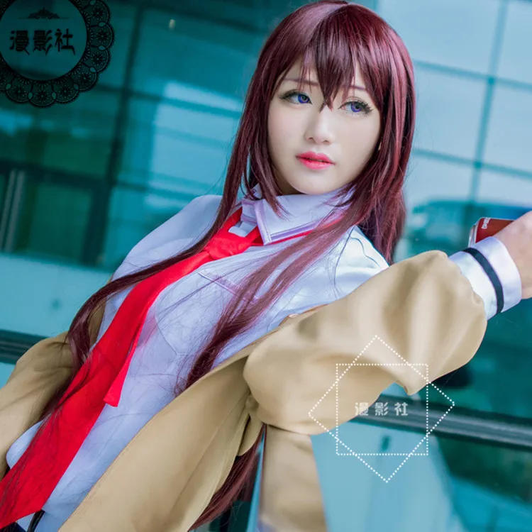 Steins Gate Cosplay Costume Japanese Anime Makise Kurisu Christina Jacket Coat Shirt Outfit Suits Uniform Wig Synthetic hair
Steins Gate Cosplay Costume Japanese Anime Makise Kurisu Christina Jacket Coat Shirt Outfit Suits Uniform Wig Synthetic hair