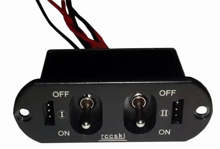 Rccskj Dual Charging Switch Heavy Current Fit FUTABA/ JR connector For RC Car Airplane Model
Rccskj Dual Charging Switch Heavy Current Fit FUTABA/ JR connector For RC Car Airplane Model