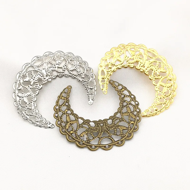 20 pcs/lot Gold color/White K/Antique bronze Metal Filigree Flowers Slice Moon Charms Setting Jewelry DIY Components B100775
20 pcs/lot Gold color/White K/Antique bronze Metal Filigree Flowers Slice Moon Charms Setting Jewelry DIY Components B100775