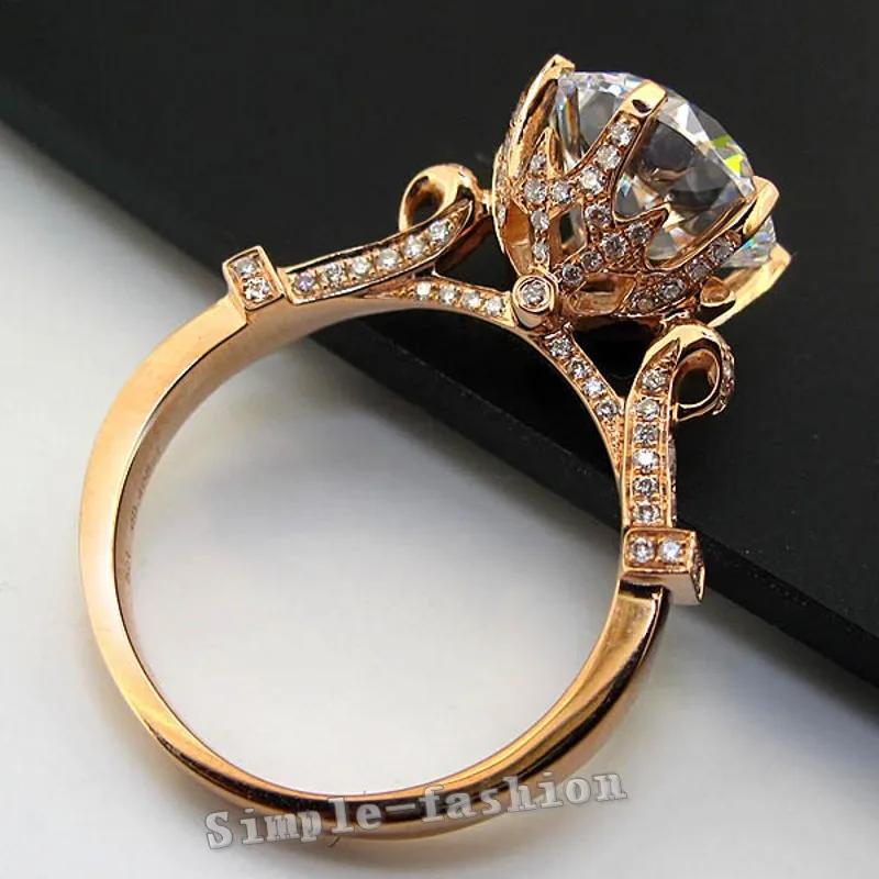 Lovers Crown ring Rose Gold Filled 925 silver 9mm AAAAA Zircon cz Engagement Wedding Band Rings for women Bridal Party Jewelry
Lovers Crown ring Rose Gold Filled 925 silver 9mm AAAAA Zircon cz Engagement Wedding Band Rings for women Bridal Party Jewelry