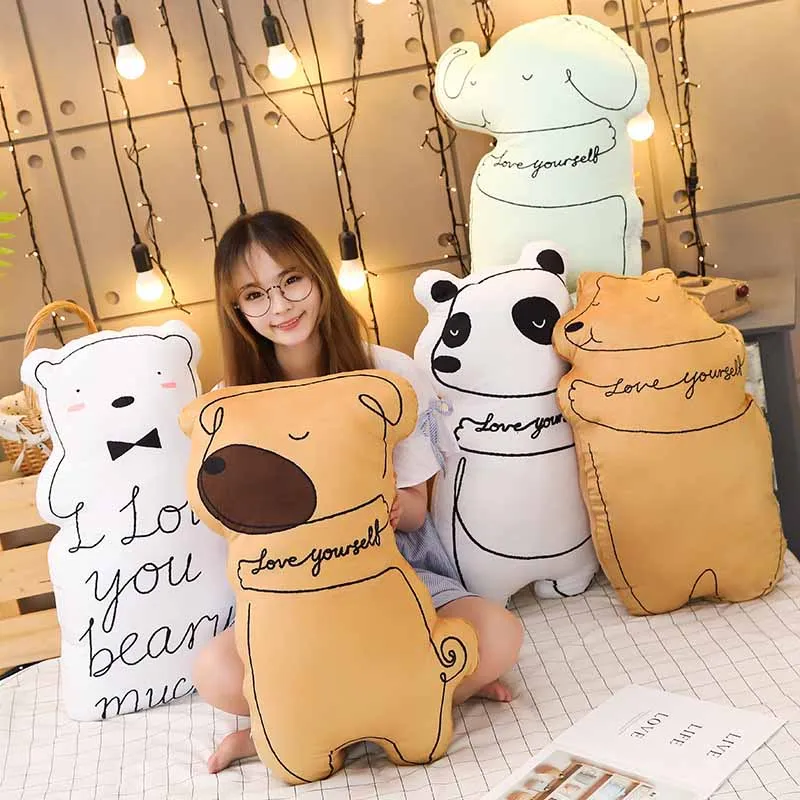 Cartoon 3D printing animal elephant panda plush toy doll sleeping pillow cushion doll
Cartoon 3D printing animal elephant panda plush toy doll sleeping pillow cushion doll