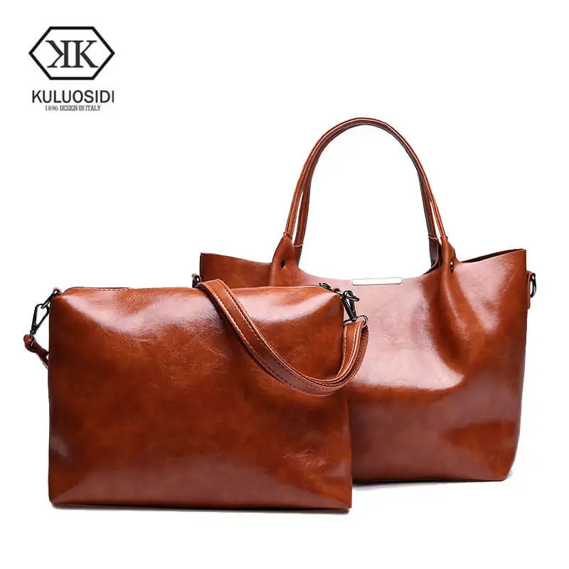 KULUOSIDI Vintage High Quality PU Leather Handbags Solid Bolso Mujer Big Casual Tote Bags Messenger Bags For Woman Shoulder Bag
KULUOSIDI Vintage High Quality PU Leather Handbags Solid Bolso Mujer Big Casual Tote Bags Messenger Bags For Woman Shoulder Bag