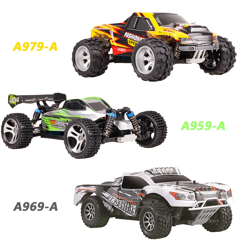 Wltoys A959A/A969A/A979A 1:18 внедорожник Радиоуправляемый автомобиль 2,4G 4WD 45 км/ч высокоскоростной RTR большой фут Дистанционное управление автомобиль в...
Wltoys A959A/A969A/A979A 1:18 внедорожник Радиоуправляемый автомобиль 2,4G 4WD 45 км/ч высокоскоростной RTR большой фут Дистанционное управление автомобиль в...