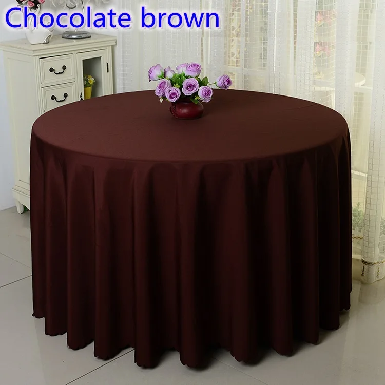 Chocolate Brown Colour Polyester Table Cloth Table Cover Table Linen Round Table Decoration Wedding Hotel Show Party
Chocolate Brown Colour Polyester Table Cloth Table Cover Table Linen Round Table Decoration Wedding Hotel Show Party