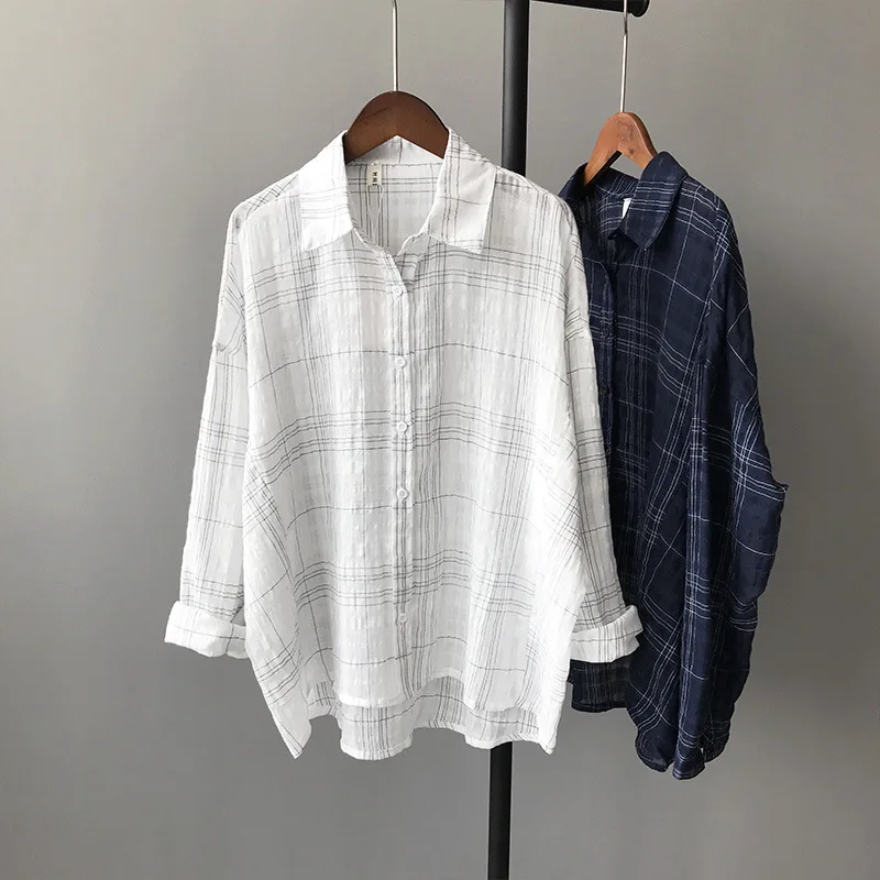 plus-size 2017 COTTON Plaid summer spring autumn style new fashion women tops full sleeve ladies polo shirts AU0054
plus-size 2017 COTTON Plaid summer spring autumn style new fashion women tops full sleeve ladies polo shirts AU0054