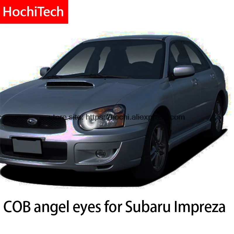 Для Subaru Impreza 2002 2003 2004 2005 COB светодиодный дневной свет белый ореол Cob Led Angel Eyes