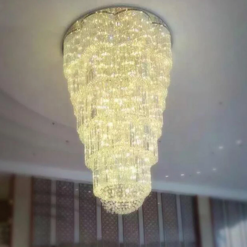 L European chandelier villa building middle floor living room crystal large chandelier high-end hotel duplex staircase hall lamp
L European chandelier villa building middle floor living room crystal large chandelier high-end hotel duplex staircase hall lamp
