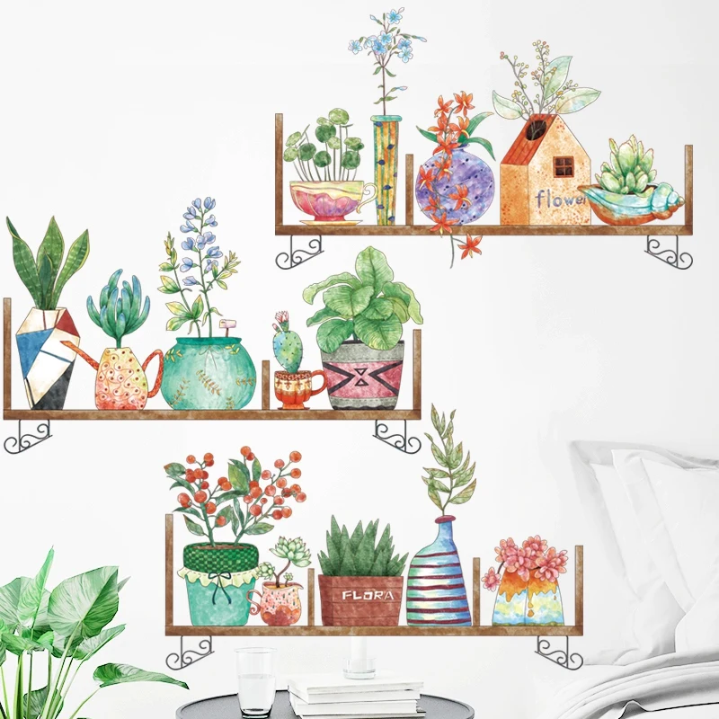 Creative Flower Pot Wall Stickers for Living room Bedroom Kids room Kitchen Potted Plant Vinyl Wall Decals Art Home Decoration
Creative Flower Pot Wall Stickers for Living room Bedroom Kids room Kitchen Potted Plant Vinyl Wall Decals Art Home Decoration