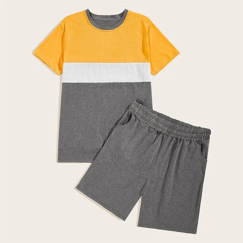 Summer Men's suit T-shirt + shorts men's clothing two-piece suit sportswear fashion casual T-shirt gym fitness suit
Summer Men's suit T-shirt + shorts men's clothing two-piece suit sportswear fashion casual T-shirt gym fitness suit