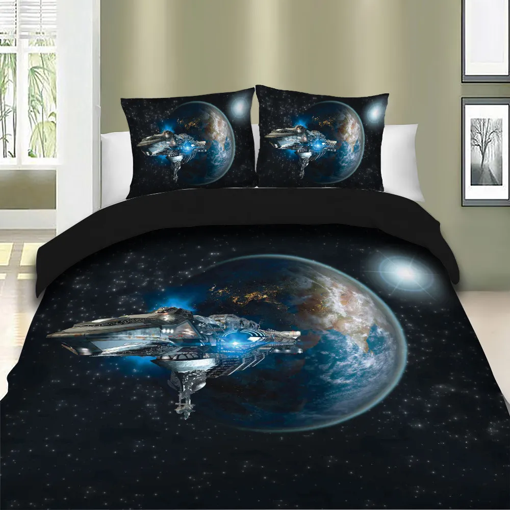 Thumbedding Spaceship Bedding Set 3D Earth Planet Duvet Cover King Size Twin Full Queen Single Double Bed Set with Pillowcase
Thumbedding Spaceship Bedding Set 3D Earth Planet Duvet Cover King Size Twin Full Queen Single Double Bed Set with Pillowcase