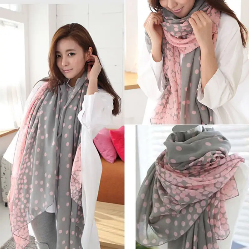 HOT Fashion Autumn Winter Women Lady Polka Dot Soft Gradient Scarves Shawl Neck Wrap Stole Flower Scarf
HOT Fashion Autumn Winter Women Lady Polka Dot Soft Gradient Scarves Shawl Neck Wrap Stole Flower Scarf