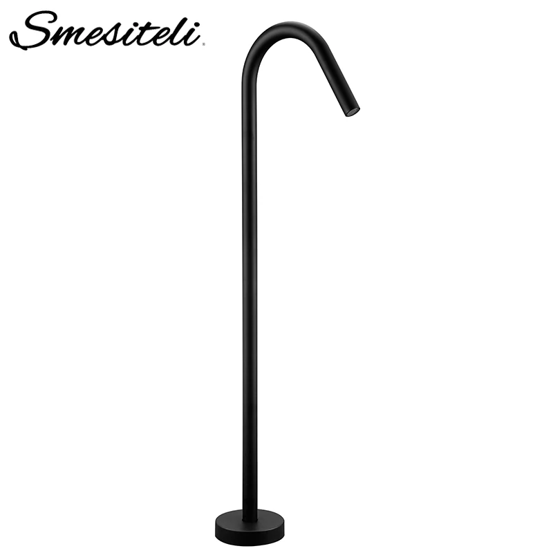 Smesiteli New Simple Style 100% Brass Chrome Or Matte Black Finish Floor Mount Bathroom Bath Tub Filler Freestanding Faucet Tap
Smesiteli New Simple Style 100% Brass Chrome Or Matte Black Finish Floor Mount Bathroom Bath Tub Filler Freestanding Faucet Tap