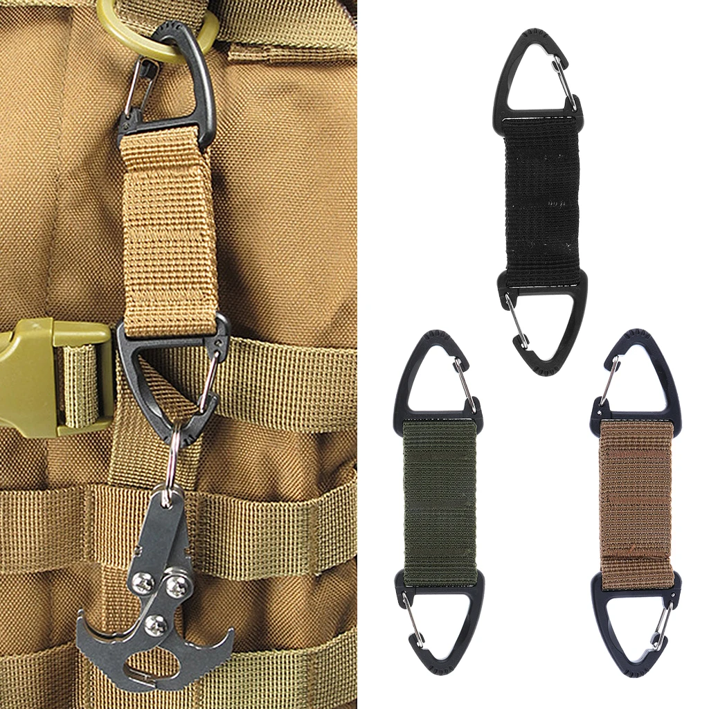 Outdoor Mountaineering Strong Webbing Double Ended Triangular Carabiner Clip 12*2.5cm Hiking Camping Backpack Hanging Hook Snap
Outdoor Mountaineering Strong Webbing Double Ended Triangular Carabiner Clip 12*2.5cm Hiking Camping Backpack Hanging Hook Snap