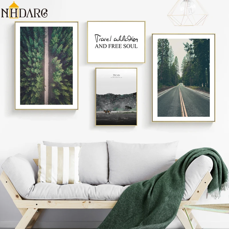 NHDARC Canvas Print Painting Poster Road Forest Text Quote Wall Pictures Art for Living Room Moden Scandinavian Home Decor
NHDARC Canvas Print Painting Poster Road Forest Text Quote Wall Pictures Art for Living Room Moden Scandinavian Home Decor
