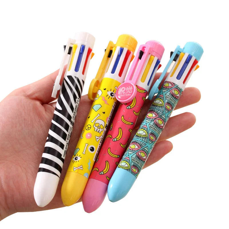 1 Pcs 8 Color Cute Multicolor Press Ballpoint Pen School Office Ball Pen Writing Supplies Students Gift Creative Stationery
1 Pcs 8 Color Cute Multicolor Press Ballpoint Pen School Office Ball Pen Writing Supplies Students Gift Creative Stationery