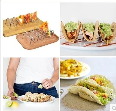 Doatry держатель из нержавеющей стали Taco Мексиканская подставка для еды пиццы
