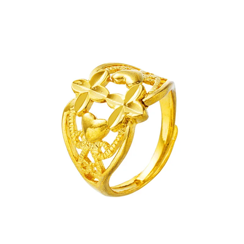 OMHXFC Wholesale European Fashion Woman Girl Party Birthday Wedding Gift Vintage Hollow Flower Heart 24KT Real Gold Ring RI138
OMHXFC Wholesale European Fashion Woman Girl Party Birthday Wedding Gift Vintage Hollow Flower Heart 24KT Real Gold Ring RI138