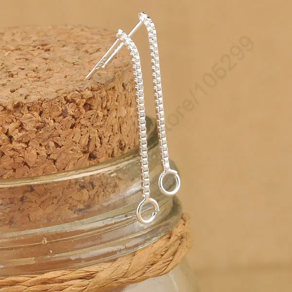 20Pcs Lot Findings 925 Sterling Silver Jewelry Box Line Chain Long Design Stud DIY Arrow Sparkling Earrings Design
20Pcs Lot Findings 925 Sterling Silver Jewelry Box Line Chain Long Design Stud DIY Arrow Sparkling Earrings Design