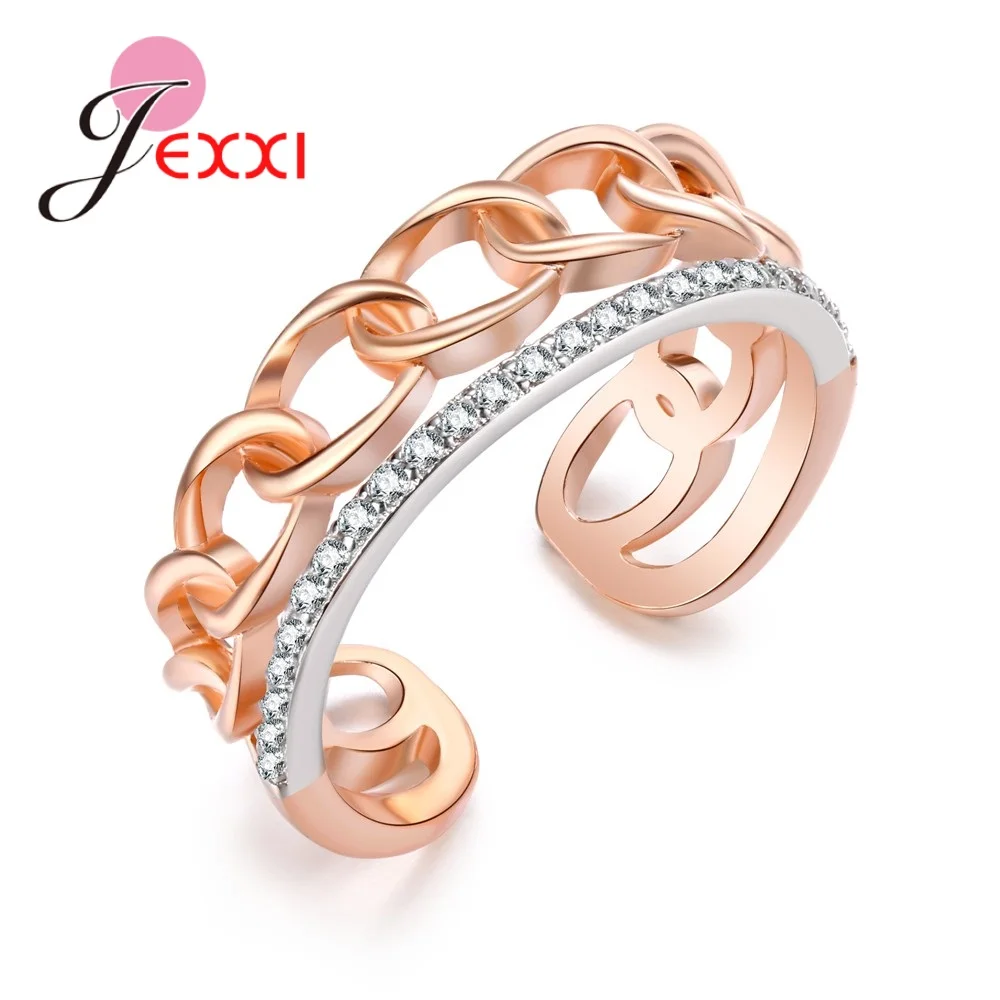 Punk Style Girl Rose Gold Bijoux Fashion Wedding Ring Cubic Zirconia Jewelry For Women /Best Friend As Birthday Gift
Punk Style Girl Rose Gold Bijoux Fashion Wedding Ring Cubic Zirconia Jewelry For Women /Best Friend As Birthday Gift