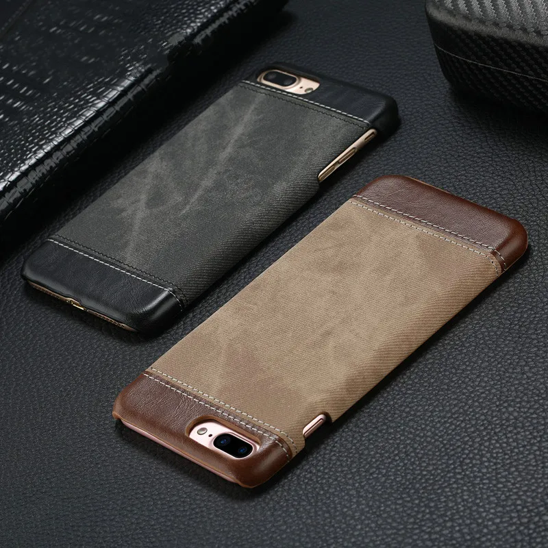 EXTREE Retro Style Cloth Skin Leather + PC Phone Cases for iphone 5 5s SE 6 6s 7 8 X Plus Back Cover Case Coque For iphone7 |