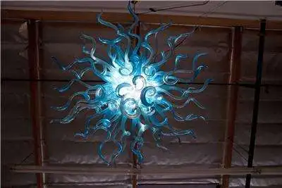 Living Room Modern Art Designer 100% Mouth Blown Borosilicate Chihully Style Blue Glass Chandelier
Living Room Modern Art Designer 100% Mouth Blown Borosilicate Chihully Style Blue Glass Chandelier
