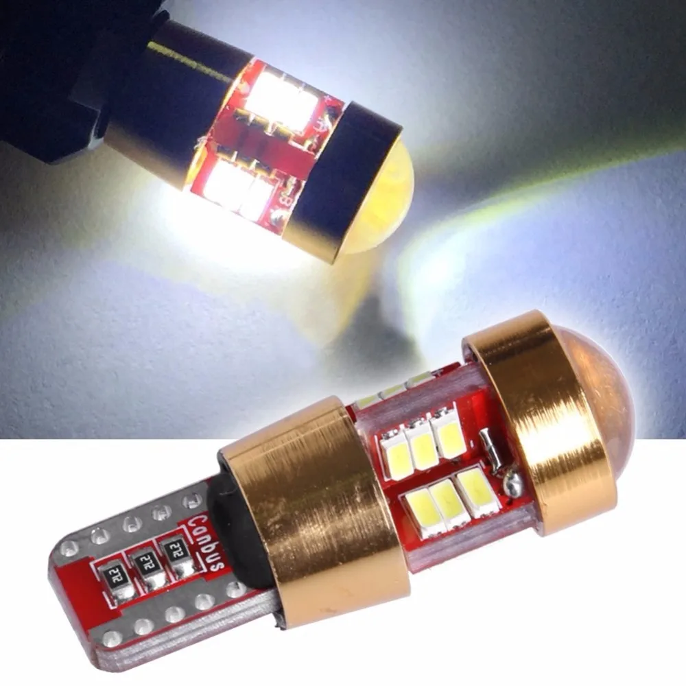 4x T10 194 168 501 W5W 27 SMD 3014 чип светодиодные огни CANBUS Ampoule Anti Erreur Blanc Super|Сигнальная лампа| |
