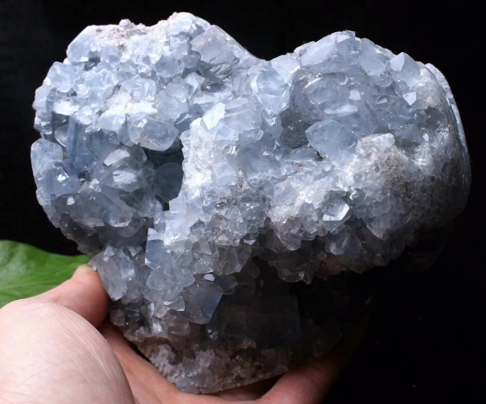 

Rare Top Grade Gorgeous Sky Blue Celestite Heart Geode Rough Reiki Crystal