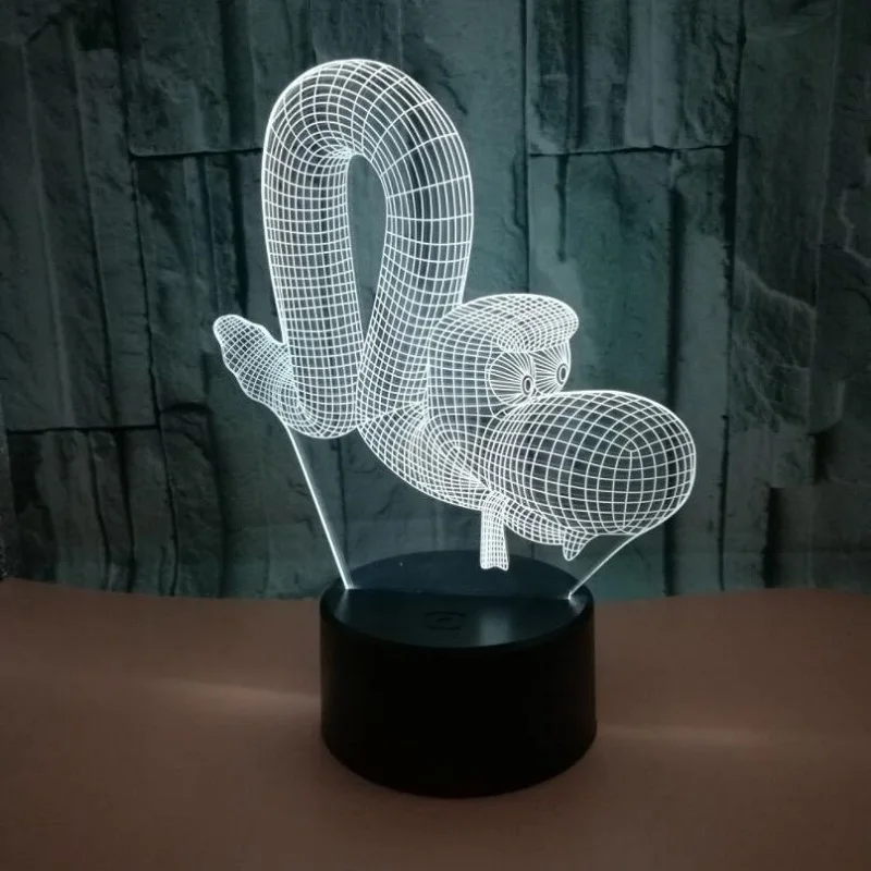 3D Визуальный воздушный шар змея собаки Многоцветный акриловый светильник креативный подарок мебель для дома 7 меняющих цвет
3D Визуальный воздушный шар змея собаки Многоцветный акриловый светильник креативный подарок мебель для дома 7 меняющих цвет