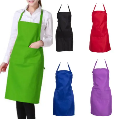 Thicken Cotton Polyester Blend Anti-wear Cooking Kitchen Bib Apron With Pockets Black Blue Green Red
Thicken Cotton Polyester Blend Anti-wear Cooking Kitchen Bib Apron With Pockets Black Blue Green Red