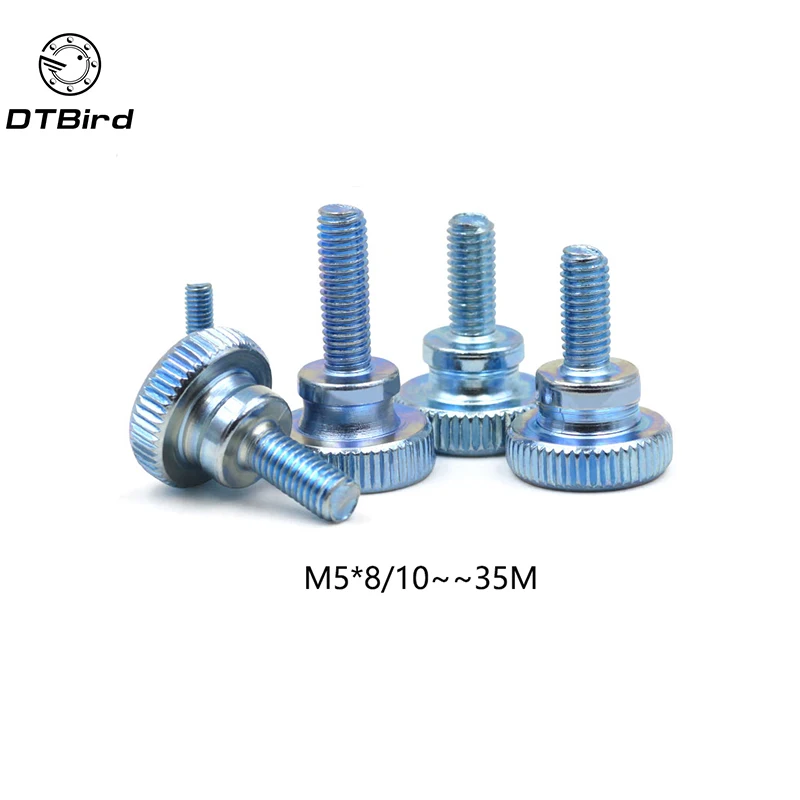 10pcs GB834 M5 thumb screw with collar round head with knurling manual adjustment screws bolt M5*(8/10/12~35) MM
10pcs GB834 M5 thumb screw with collar round head with knurling manual adjustment screws bolt M5*(8/10/12~35) MM