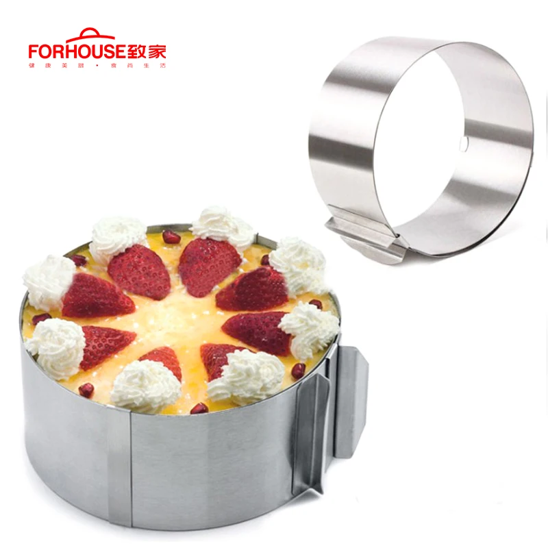 6-12 inch Cake Moulds Bakeware Stainless Steel Round Adjustable Mould Cake Ring DIY Decorating Baking Tools
6-12 inch Cake Moulds Bakeware Stainless Steel Round Adjustable Mould Cake Ring DIY Decorating Baking Tools