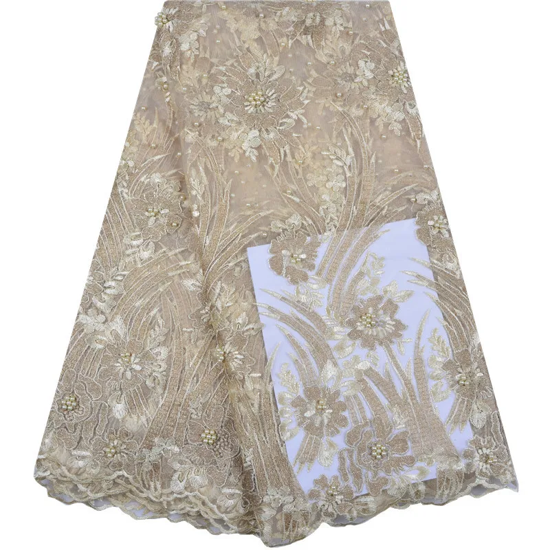French Bead Lace Fabric 2018 Latest African Mesh Tulle Lace Fabric 5Y Nigerian Lace Fabric High Quality 1268
French Bead Lace Fabric 2018 Latest African Mesh Tulle Lace Fabric 5Y Nigerian Lace Fabric High Quality 1268