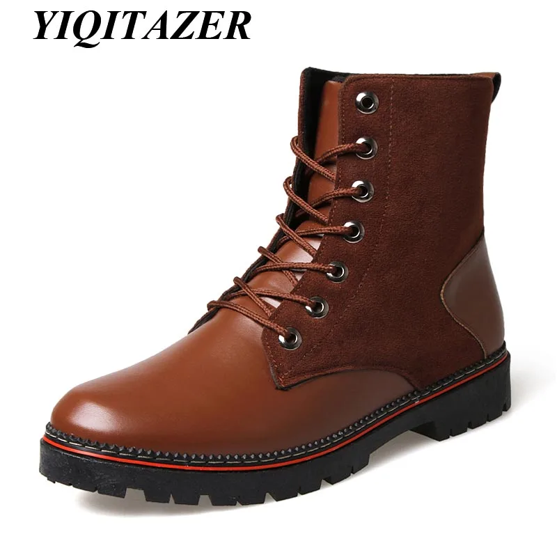2017 YIQITAZER Waterproof Ankle Army Motorcycle boots Men Leather Shoes,Rubber Soles Lace up Military Boots Man Shoes Black
2017 YIQITAZER Waterproof Ankle Army Motorcycle boots Men Leather Shoes,Rubber Soles Lace up Military Boots Man Shoes Black