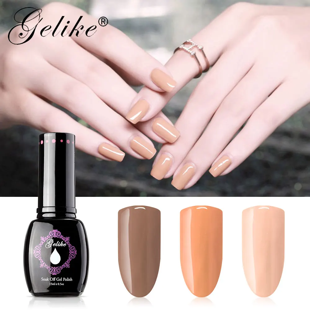 Gelike Soak Off Gel Nail Polish 15ml Nails UV Colors Multi Optional Sale Simple | Красота и здоровье