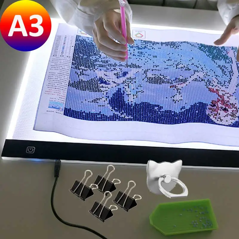 A3 size 47*35*0.5cm led tracing light pad simple design led copy board bright light led light pad for painting, animation
A3 size 47*35*0.5cm led tracing light pad simple design led copy board bright light led light pad for painting, animation