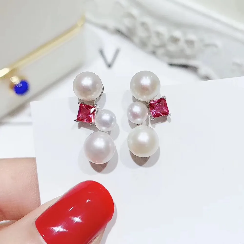 925 Sterling Silver Pearl Party Earrings Findings and Component Exquisite Silver Jewelry Parts Fittings Women's Accessories
925 Sterling Silver Pearl Party Earrings Findings and Component Exquisite Silver Jewelry Parts Fittings Women's Accessories