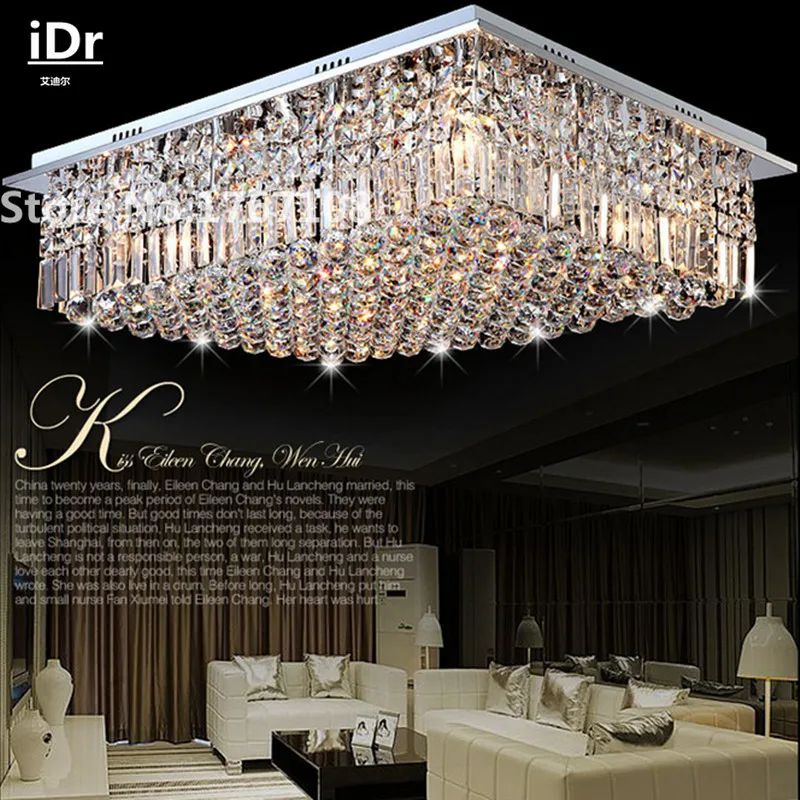 Modern luxury crystal lightsLED rectangular living room ceiling lamp bedroom lamp restaurant iDr-0115
Modern luxury crystal lightsLED rectangular living room ceiling lamp bedroom lamp restaurant iDr-0115